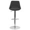 Flash Furniture Contemporary Black Fabric Adjustable Height Barstool with Chrome Base CH-182050X000-BKFAB-GG